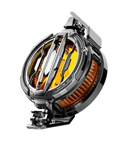 Magnetic back-clip phone cooler 2-in-1 with metallic frame and copper coil radiator