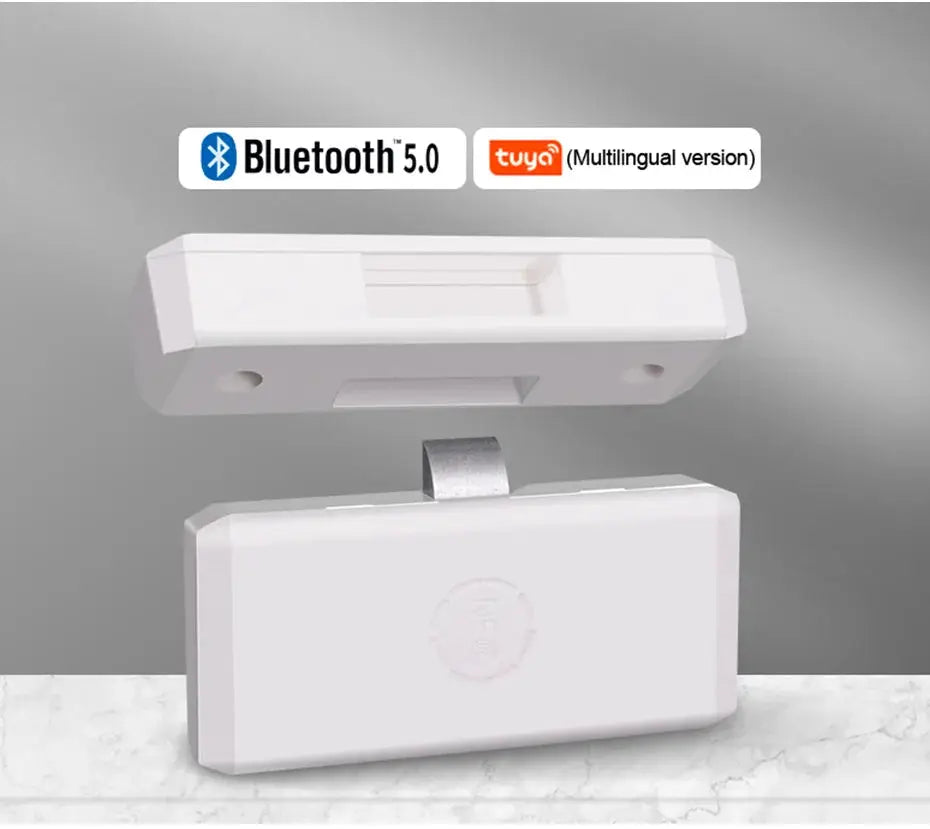 Simples Market Tuya NFC-enabled smart drawer lock, white plastic, Bluetooth 5.0 keyless file cabinet lock