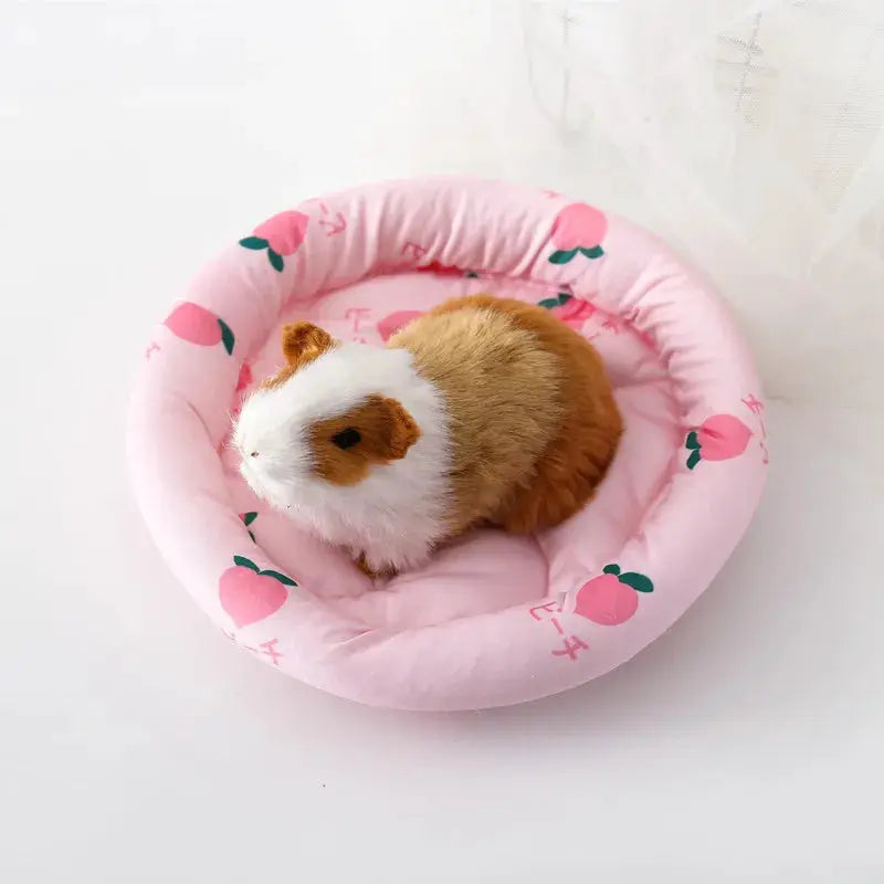 Soft Plush Small Animal Bed Cushion Mat For Hamsters Rabbits Guinea Pigs Hedgehogs Nest House Warm Cozy Nest