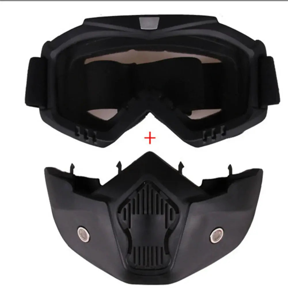 MotoShield Dustproof Motocross Goggles Full Face Protective Gear For Off Road Riding Adjustable And Breathable