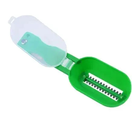 Multi Tool Fish Scale Remover And Fruit Vegetable Peeler With Cleaning Scraper Accessories Folding Knife