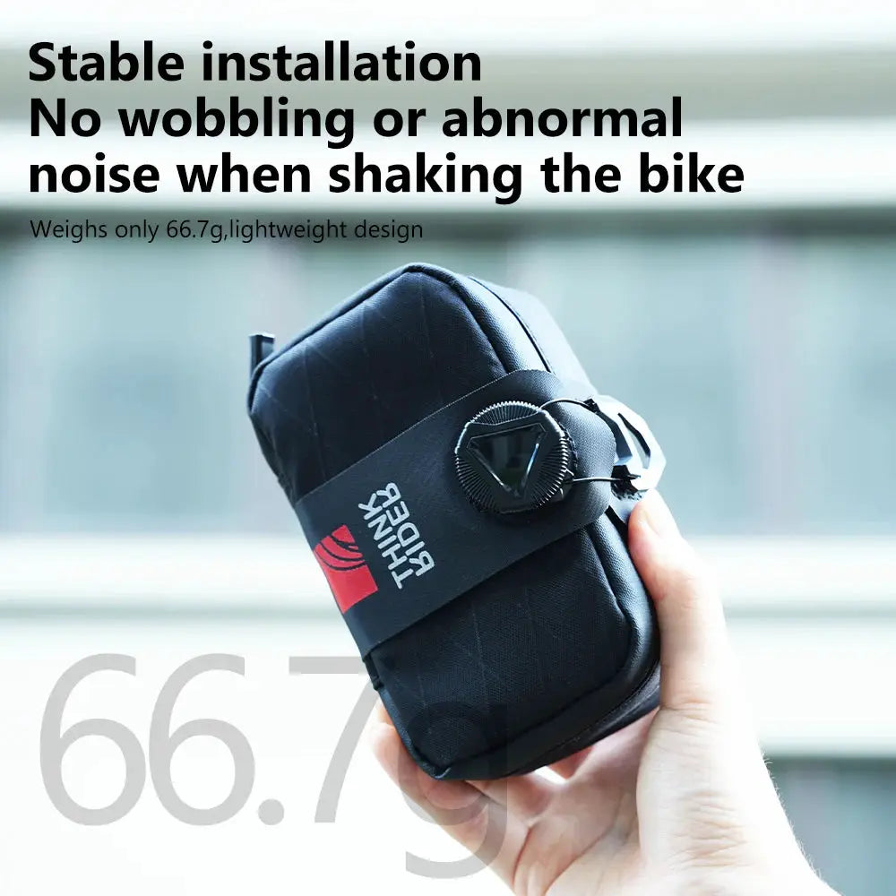ThinkRider Bicycle Saddle Bag 0.5L Mini Portable Tail Bag for MTB and Road Bikes Reflective Tool Kit Storage