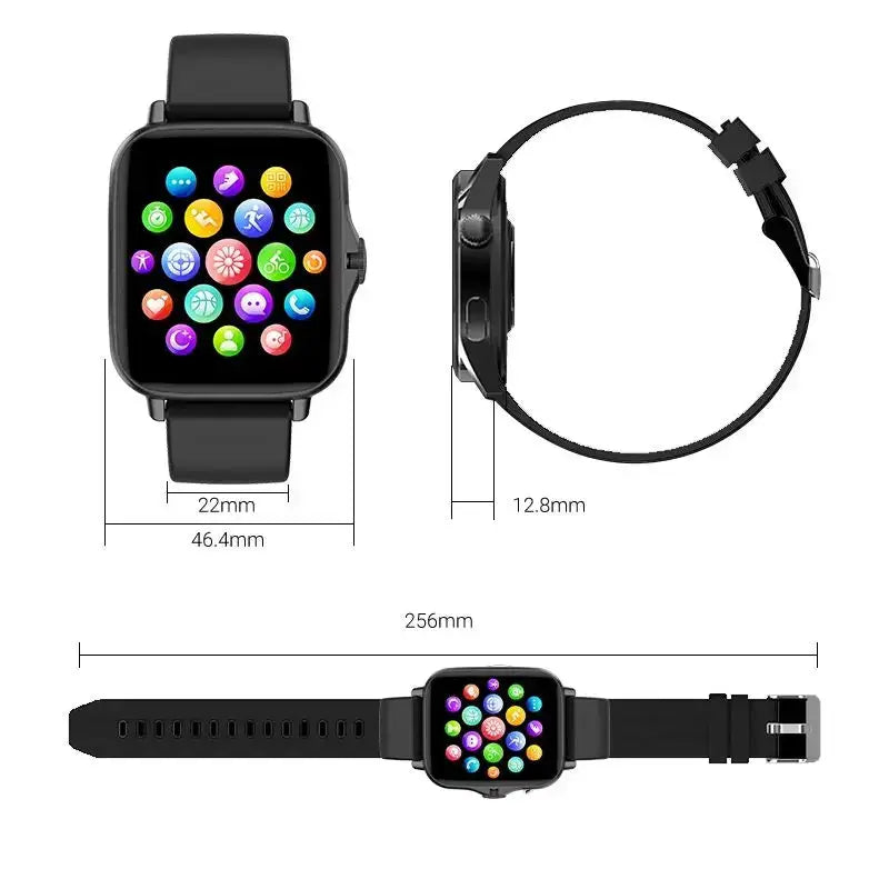 VitalTime Android Smartwatch 1.44 Inch Color Screen Bluetooth Calling Blood Oxygen BP Monitoring Health Tracking