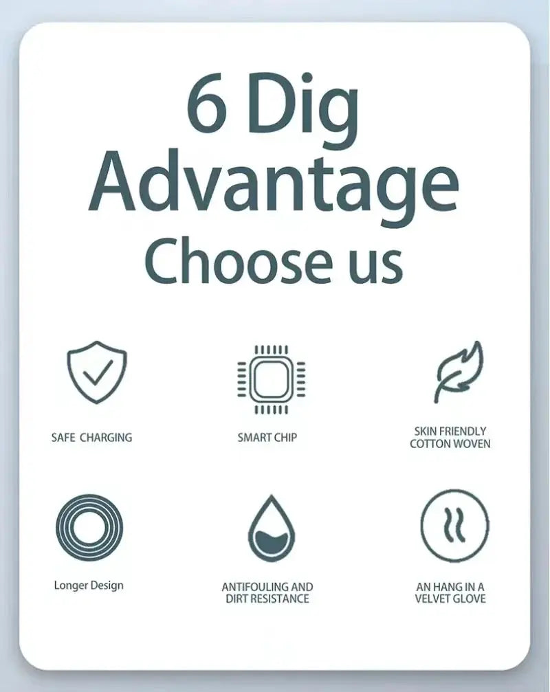 USB Type-C cable by Simples Market with 6 features: 5A fast charge, cotton woven, longer design.