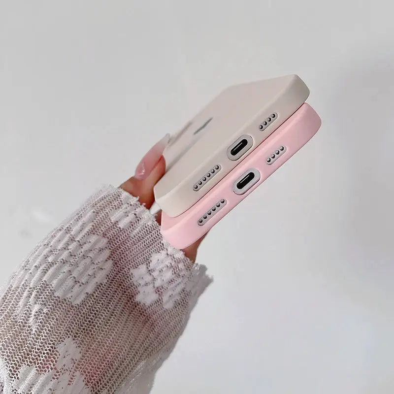 Love Candy Color Silicone Soft Case Ultra Thin Matte TPU Back Cover For iPhone 16 15 14 Plus 13 12 Mini 11 Pro Max