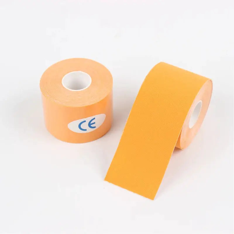 Simples Market orange kinesio tape rolls, two rolls with CE label