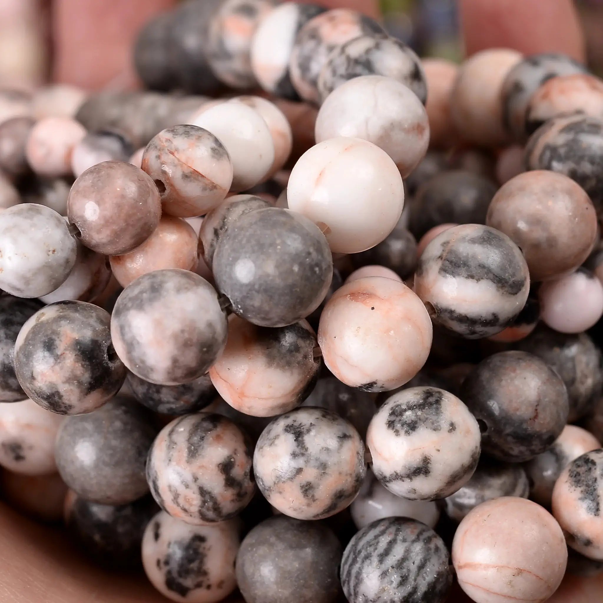 Natural Stone Beads Lava Jasper Tiger Eye Quartz Agate Round Beads 4 To 12mm For Jewelry Making DIY Bracelet Accessories