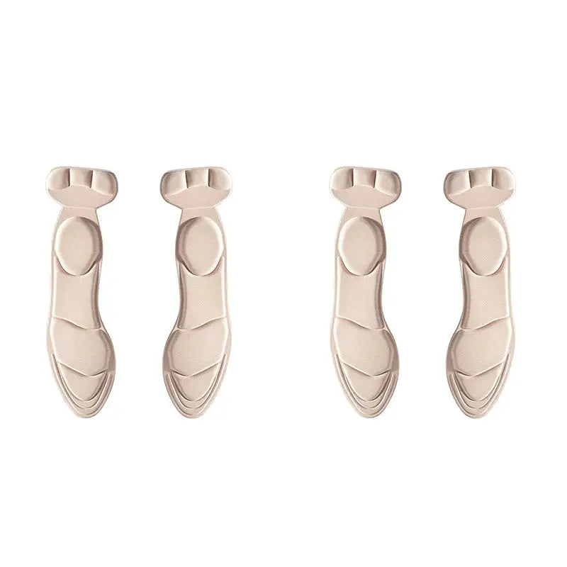 Simples Market memory foam insoles for women high heels, anti-slip, breathable beige 4-piece set