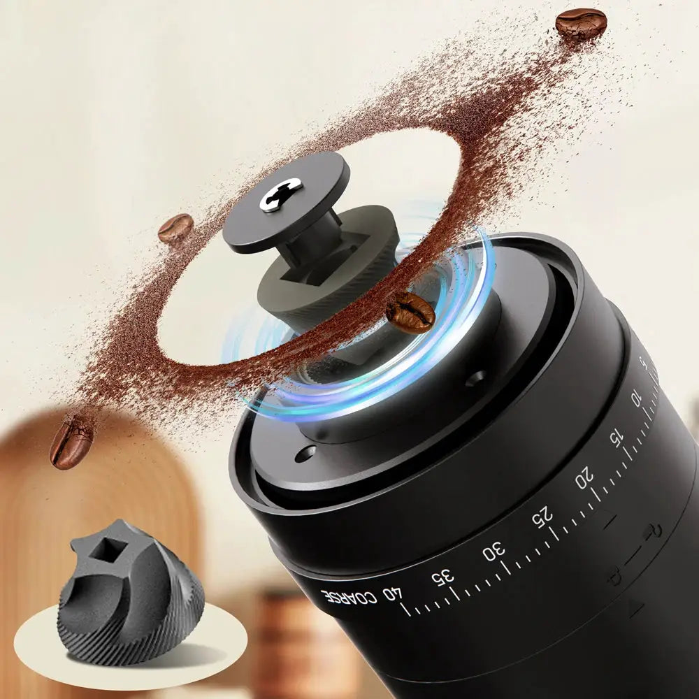 New Portable USB Electric Coffee Bean Grinder With 40 Grinding Settings Adjustable Mini Rechargeable Coffee Grinder