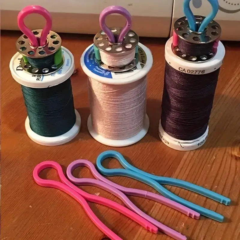 Bobbin Clips For Thread Spools Mixed Color Plastic Sewing Accessories Set Of 10 30 50 Pieces