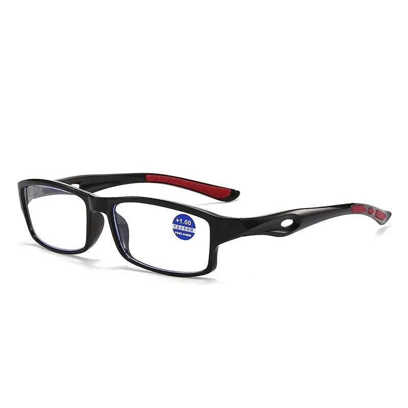 OptiFlex Five Pairs Unisex Reading Glasses With Retro Square Frames Durable Plastic Frame For Everyday Comfort