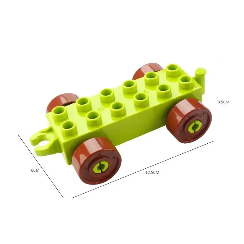Big Building Blocks Compatible With Large Bricks Road Plates Car Parking Fuel Station Traffic Educational Toys For Kids