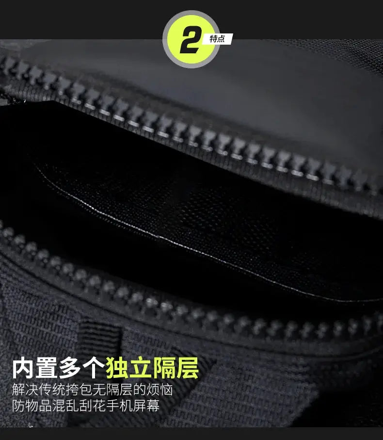 NovaGear Unisex Crossbody Chest Bag Durable Nylon And Polyester Large Capacity For Leisure And Sports