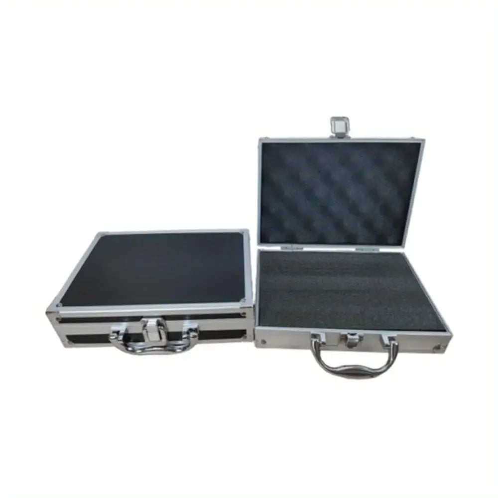 AluGuard Aluminum Storage Case Portable Organizer With Secure Metal Lock And Moisture Proof Seal