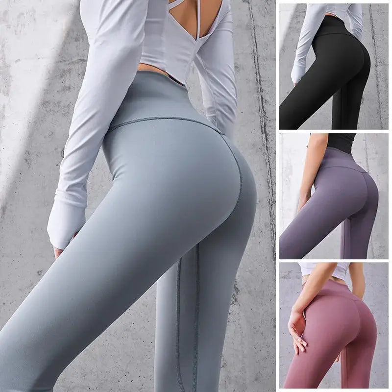 Ribbed High Waisted Yoga Pants For Women Seamless Leggings With Tummy Control For Running And Training