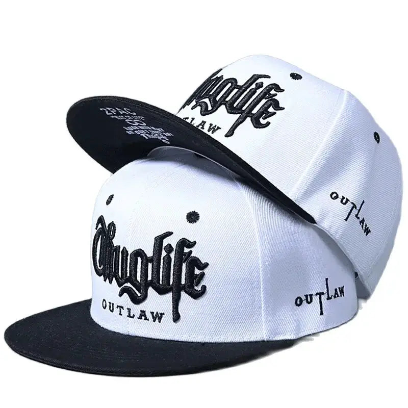 Fashion Fastball Cap Thuglife Embroidery Hip Hop Baseball Hat Snapback For Adults Adjustable Sun Outdoor Casual Bone