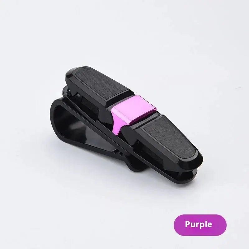 80 Degree Rotating Multi Functional Car Eyeglass Storage Clip Bidirectional Automobile Eyeglass Holder for Easy Access