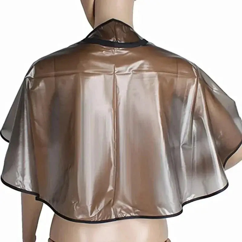 Waterproof Hair Cutting Cape For Barbers And Salons PVC Dye Shield Hairdressing Gown