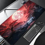 Sakura Scenery Large Extended Anti Slip Rubber Gaming Mouse Pad Desk Pad For Office And Gaming