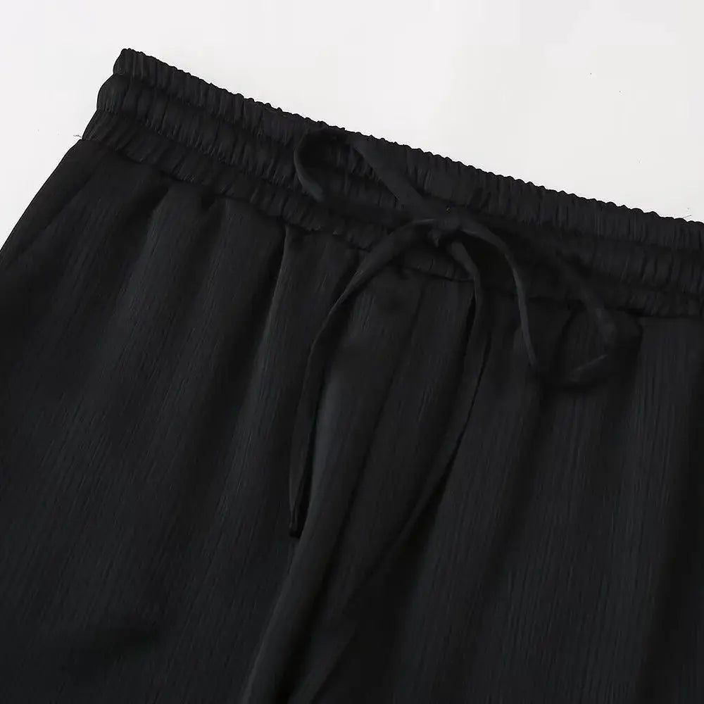 European American Double Breasted Jacket Pants Set Wrinkle 2024 Spring