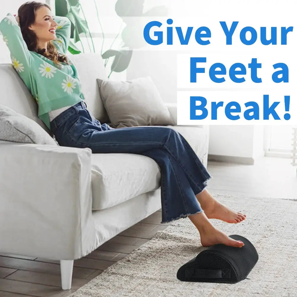 CozyCloud Memory Foam Office Foot Stool Under Desk Footrest For Ergonomic Leg Elevation In Gaming And Home Office