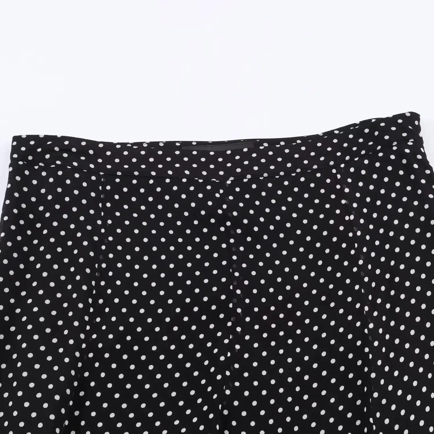 Polka Dot Two Piece Outfits For Women Bow Tie Blouse And Midi Skirt