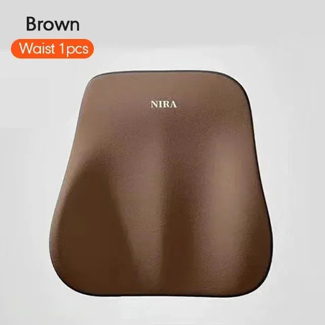 DriveEase Memory Foam Car Cushion Set Ergonomic Headrest And Lumbar Support For Enhanced Driving Comfort