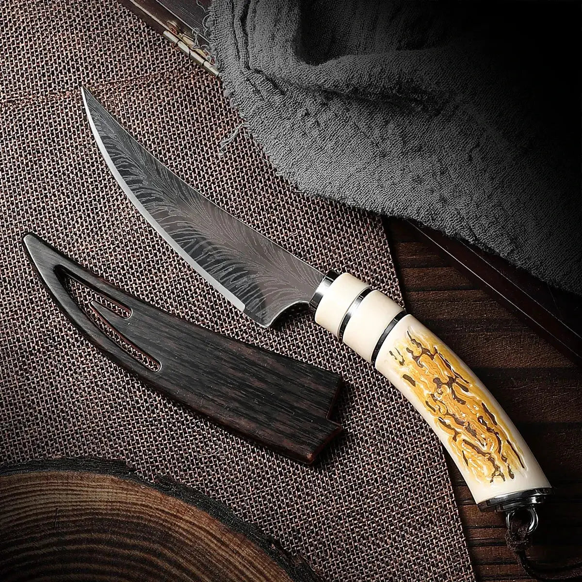 Professional Stainless Steel Kitchen Knife Set Multi Functional Utility Knife For Steak Deboning And Fruit Prep