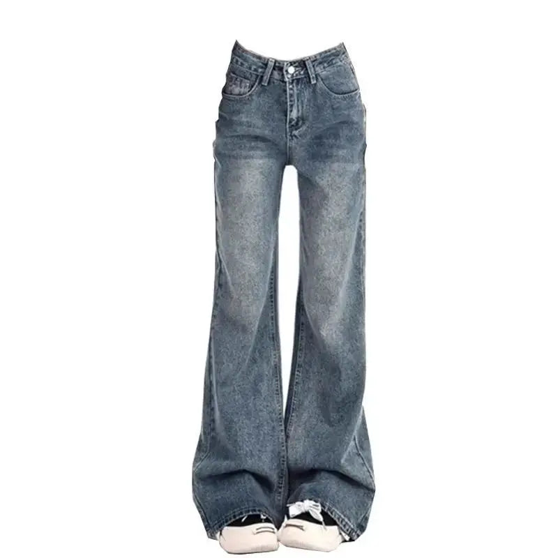 High Waist Flare Jeans Ladies Vintage Inspired Autumn Y2K Bell Bottoms