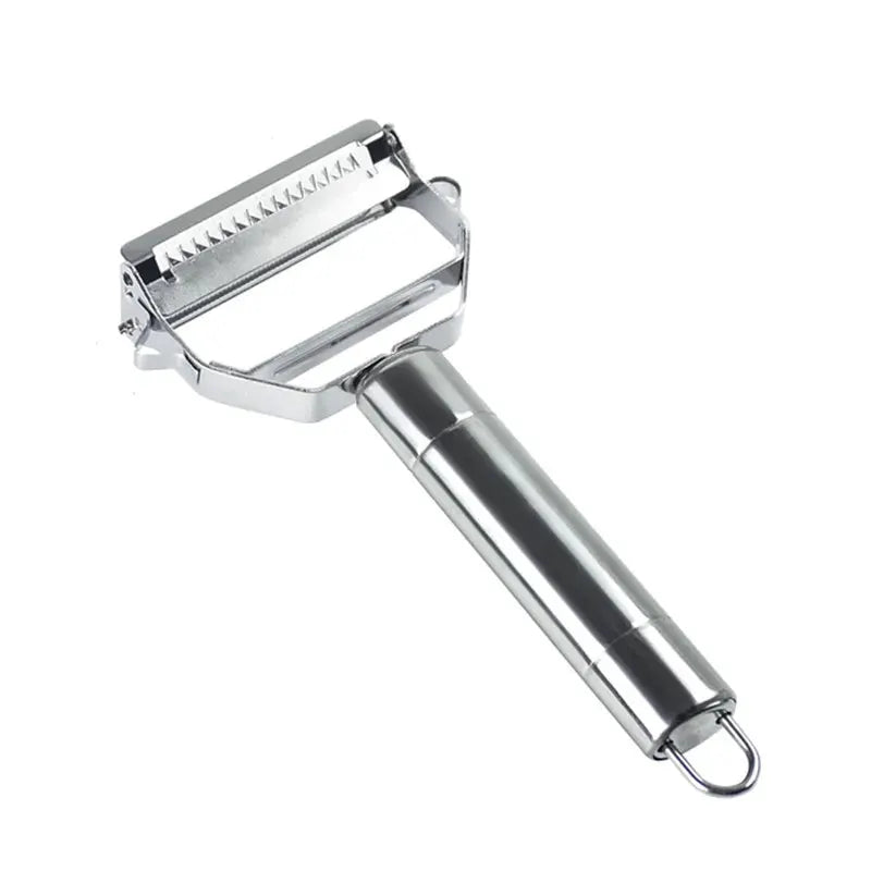 ChefMate Double Head Stainless Steel Vegetable Peeler With Peel And Julienne In One Easy Safe Tool
