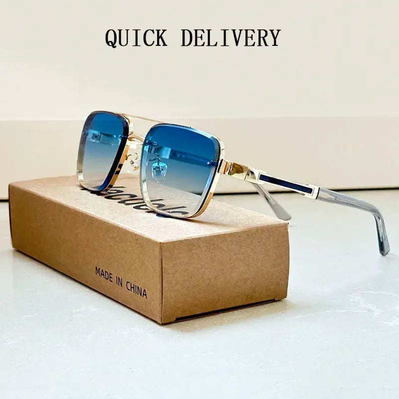NovaLux Unisex Square Sunglasses Luxury Vintage Design With Lightweight Aluminium Magnesium Frame TAC Lenses