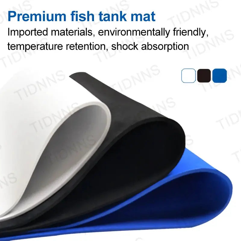 Fish Tank Mat Aquarium Anti Slip Pad Shock Absorbing Thickened Black Mat For Turtle Tanks Insulation And Noise Reduction