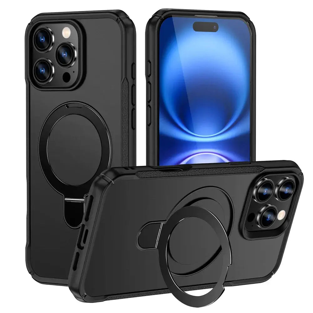 NovaGuard MagSafe Fold Magnetic Stand Case For IPhone 11 Through 17 Pro Max Anti Slip Bumper And Wireless Charging
