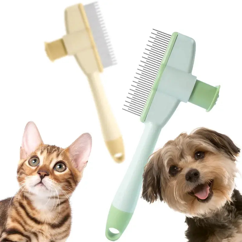 Professional Cat Grooming Massage Brush for Detangling Knots and Gentle Hair Removal