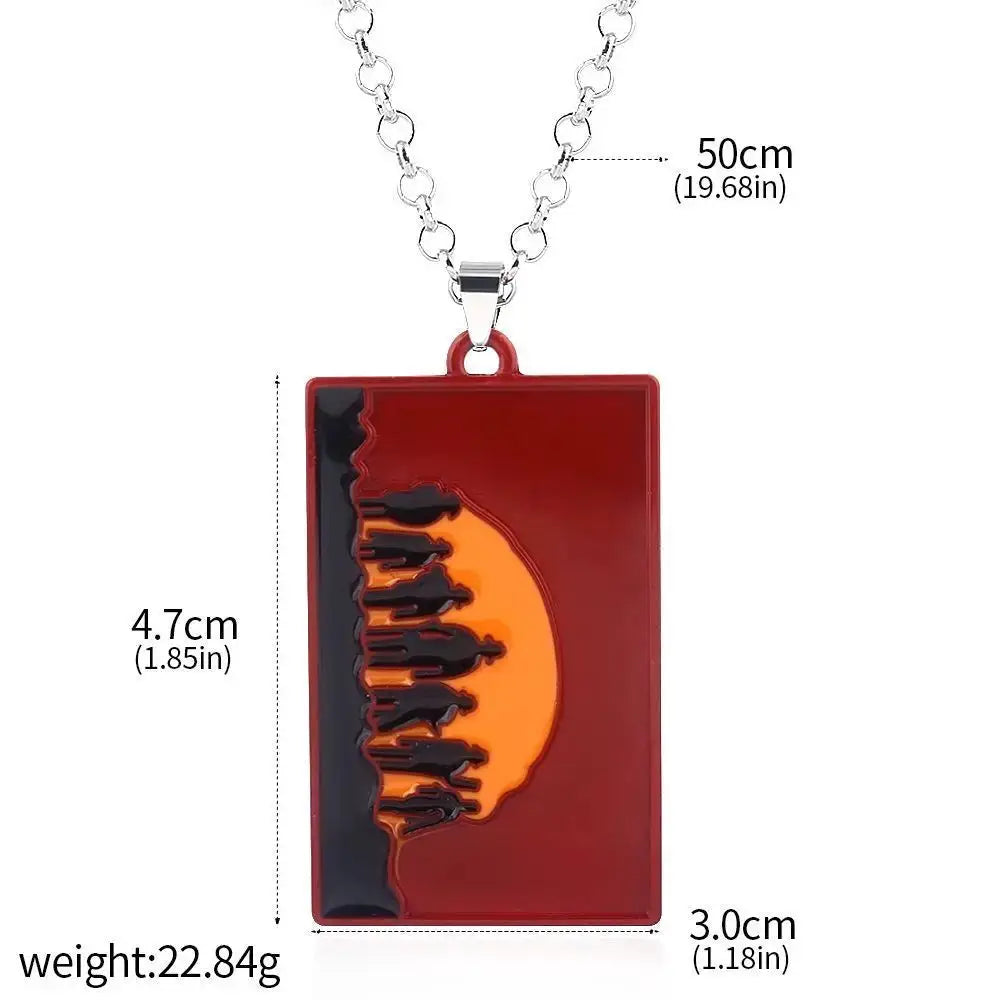 Red Dead Redemption 2 Arthur Morgan Revolver Keyring Keychain Western Fan Gift For Men Women Cosplay Jewelry