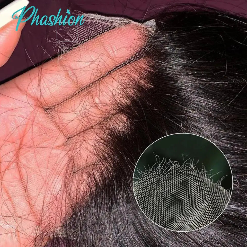 Phashion lace frontal wig, natural black 100% Remy human hair, Swiss lace 13x6/13x4 with pre-plucked hairline