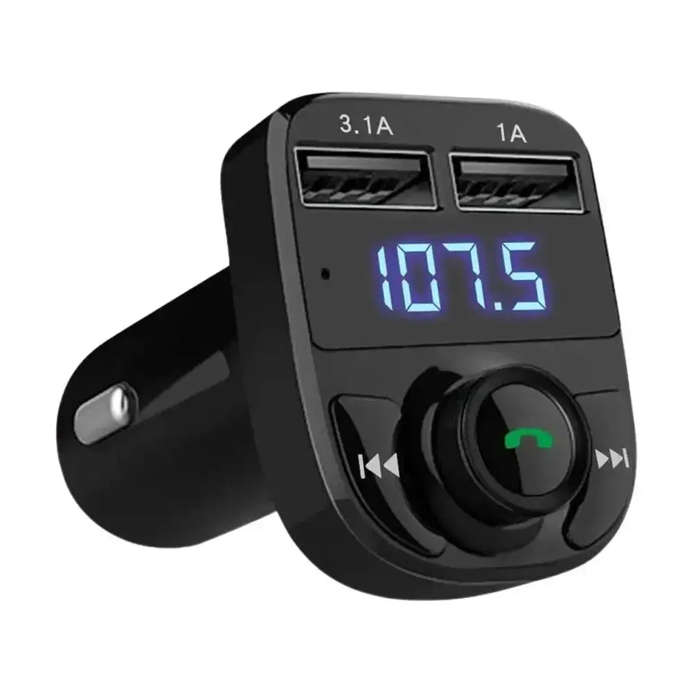 NovaDrive Wireless Bluetooth FM Transmitter MP3 Player Hands Free Calling and Dual USB Charger