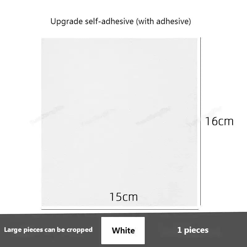 White self-adhesive shoe repair patch sheet, 15x16 cm, Simples Market.