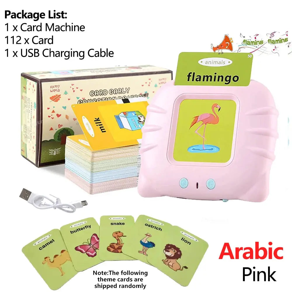 Talking Flashcards For Kids Preschool Learning Toy Engaging Electronic Audio Book Machine For Early Education Gift