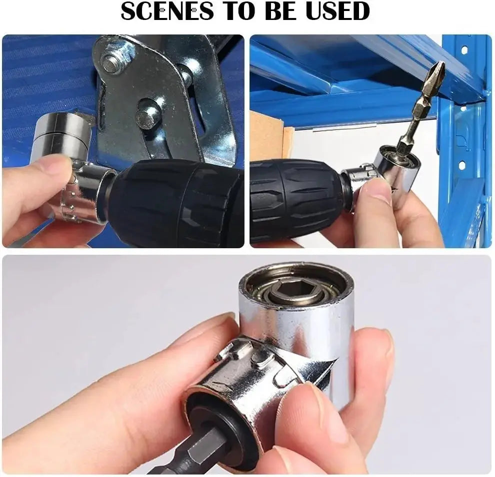 Impact Grade 105 Degree Angle Socket Adapter For Power Drills And Drivers Extension Set Screwdriver Holder