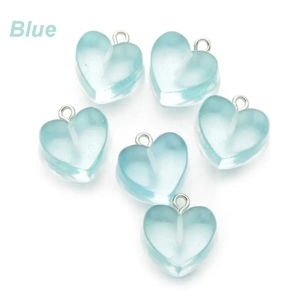 10 Pieces Transparent Peach Flat Resin Charms For Jewelry Making DIY Earrings Necklace Keychain Decoration