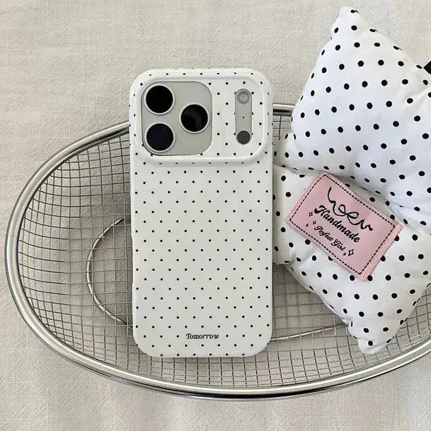 Polka Dot iPhone Case Ultra Slim Shockproof For iPhone 11 12 13 14 15 16 17 Pro Max And Air