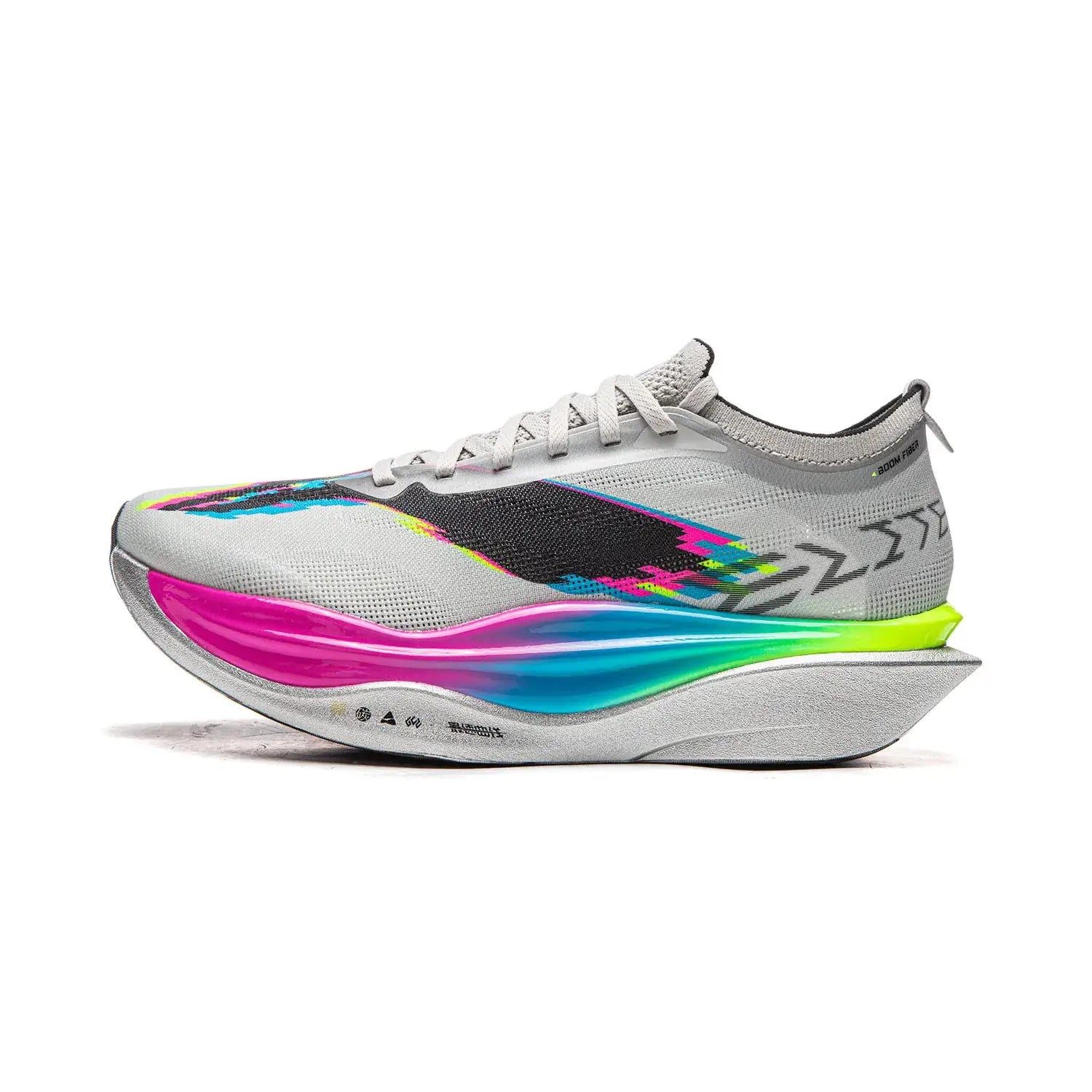 Li-Ning FEIDIAN 6 Elite racing shoe, unisex with neon gradient midsole and carbon-plate design