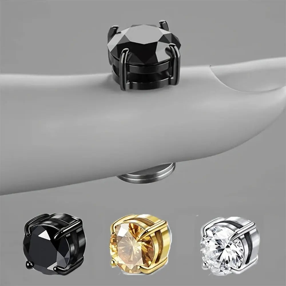 Crystal Magnetic Clip Earrings Non Piercing Fashion Jewelry For Men And Women Gift