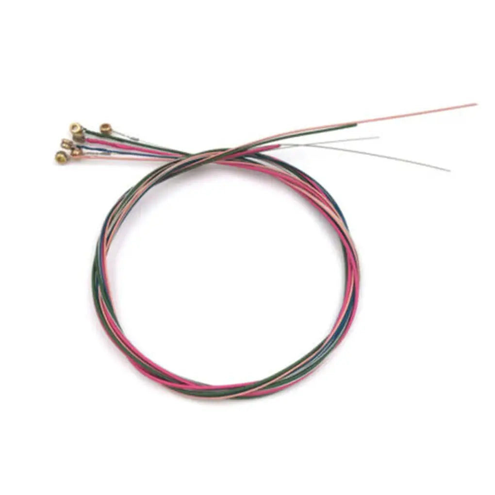 Miwayer 6 String Acoustic Guitar Strings Set In E A Rainbow Colors For Folk And Classical Guitars