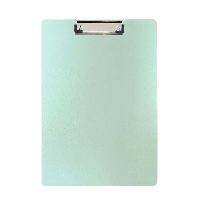 A4 clipboard with cover in mint green, metal clip, Simples Market stationery