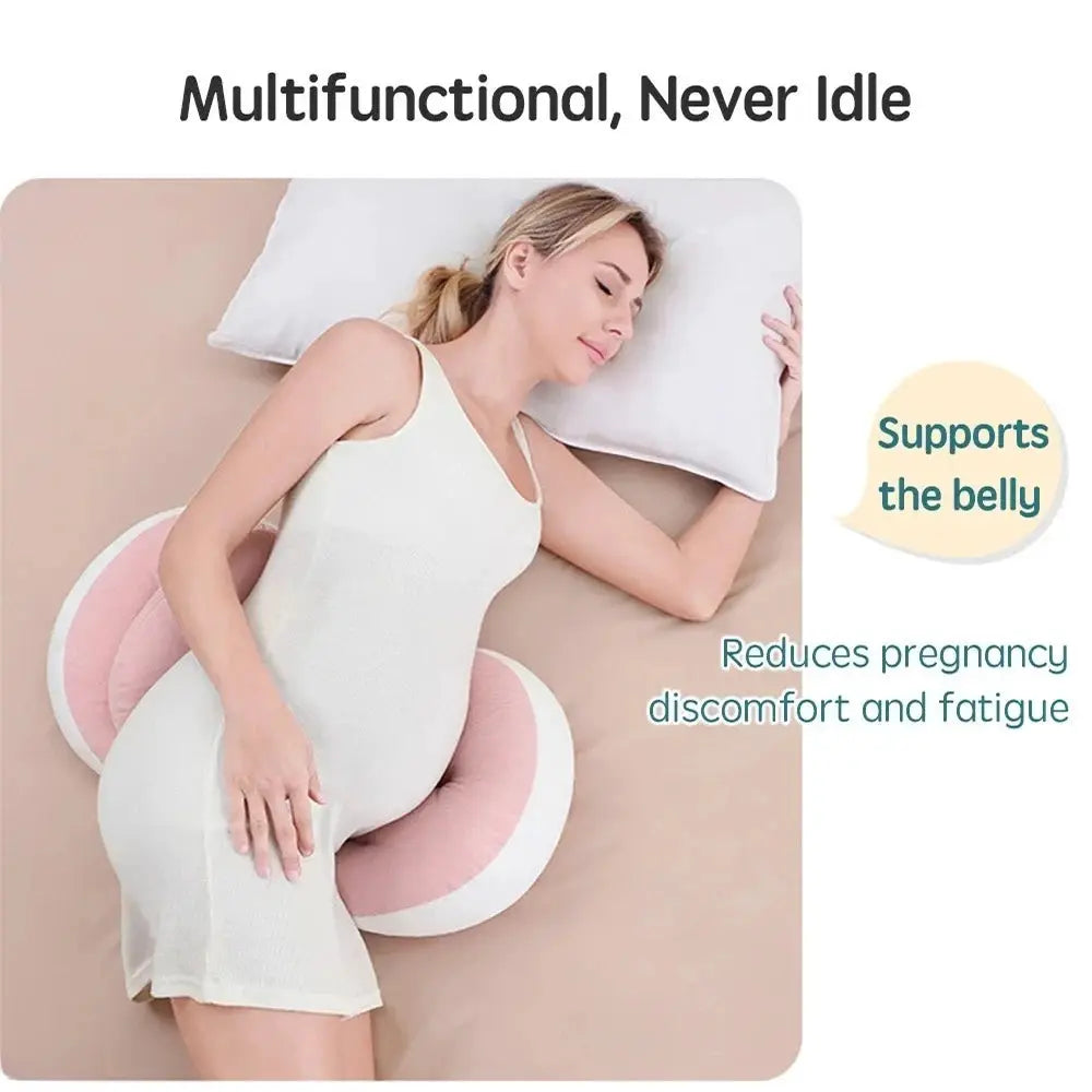 Pregnancy Pillow Set With Free Auxiliary Waist Support Pillow For Pregnant Women Cotton Body Pillow For Sleeping Comfort