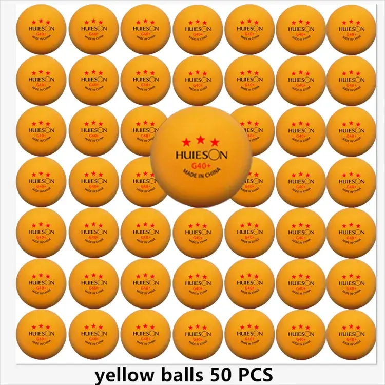 Huieson 3 Star Ping Pong Balls 50 To 100 Pieces ABS 40 Plus New Material Competition Table Tennis Balls