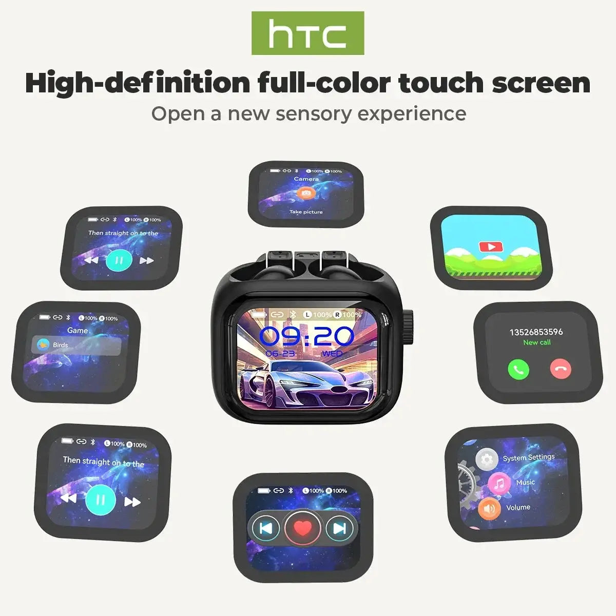 HTC NE40 Earphones With Bluetooth 5.3 Stable Connection And 48 Hour Battery Life For Sports And Travel