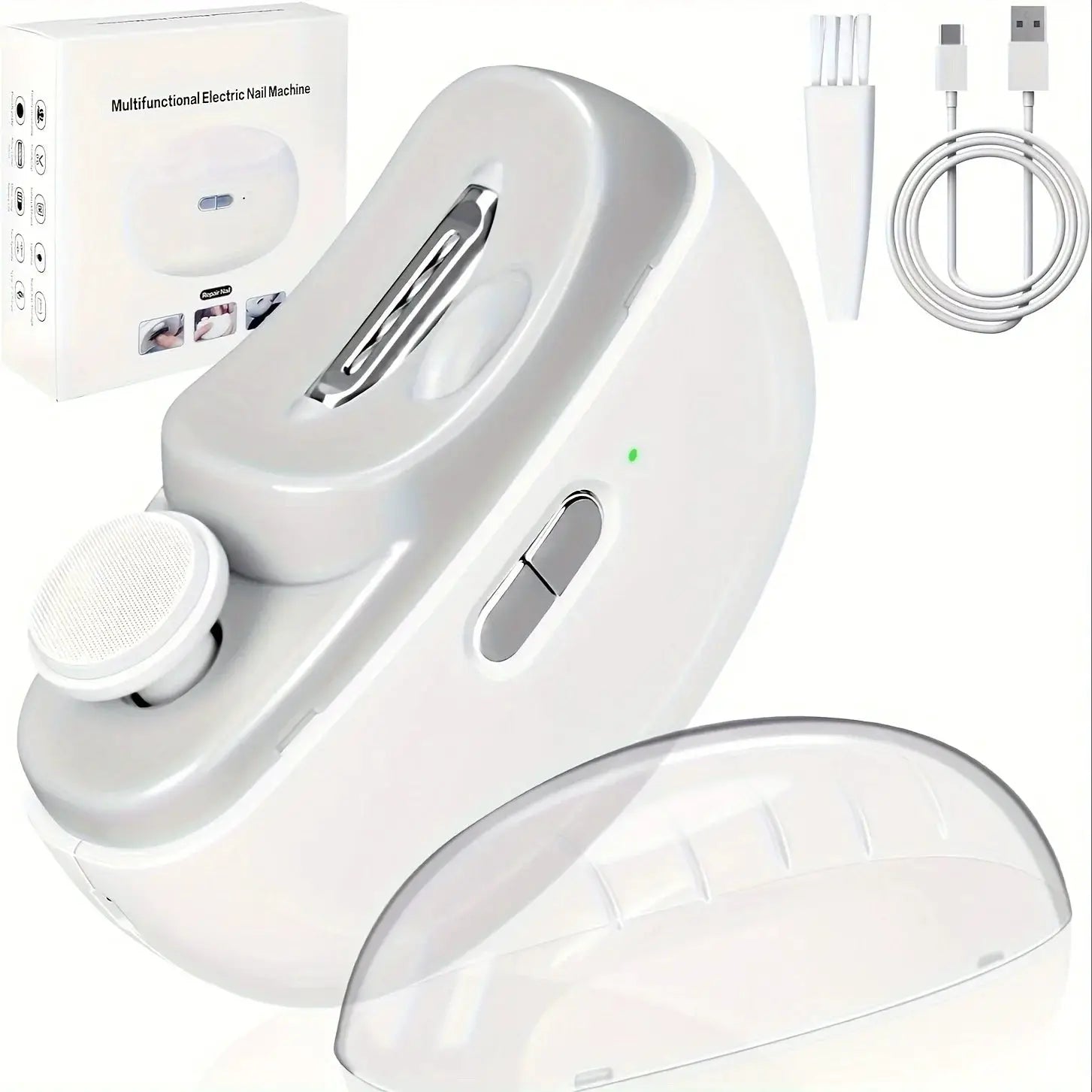 Professional Ultimate Nail Care Toolkit With Electric Nail Clippers Polishers File Organizers And Shaping Tools